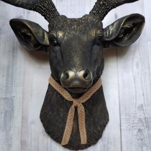 Faux Taxidermy Deer Head, Stag Head Wall Mount
