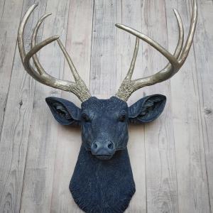 Faux Taxidermy Deer Head, Stag Head Wall Mount, Faux Taxidermy Wall Mount