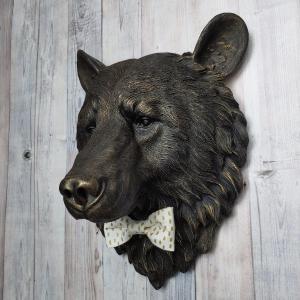 Faux Taxidermy Bear Head Wall Mount