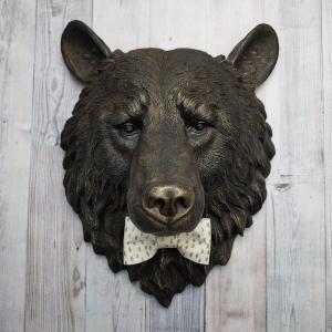 Faux Taxidermy Bear Head Wall Mount