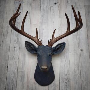 Faux Taxidermy Deer Head, Stag Head Wall Mount, Faux Taxidermy Wall Mount