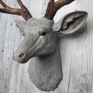 Faux Taxidermy Deer Head, Stag Head Wall Mount