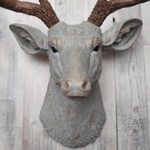 Faux Taxidermy Deer Head, Stag Head Wall Mount