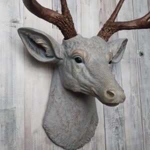 Faux Taxidermy Deer Head, Stag Head Wall Mount