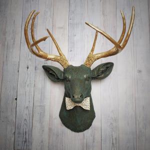 Faux Taxidermy Deer Head, Faux Stag Head, Deer Head Wall Mount, Stag Head Wall Art