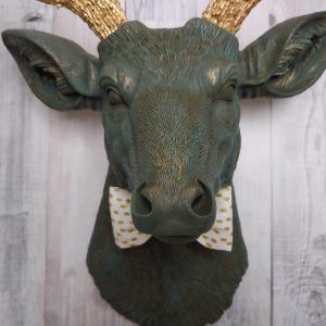 Faux Taxidermy Deer Head, Faux Stag Head, Deer Head Wall Mount, Stag Head Wall Art