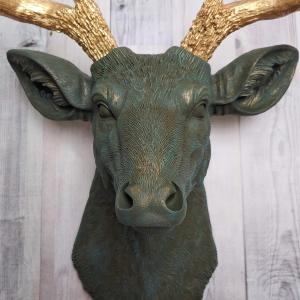 Faux Taxidermy Deer Head, Stag Head Wall Mount, Deer Head Wall Mount