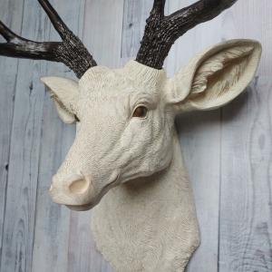 Faux Taxidermy Deer Head Wall Art, Faux Stag Head