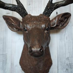 Faux Taxidermy Deer Head Wall Art, Stag Head Wall Mount, Faux Deer Head
