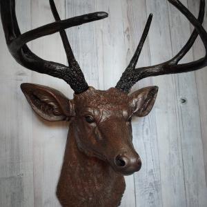 Faux Taxidermy Deer Head Wall Art, Stag Head Wall Mount, Faux Deer Head