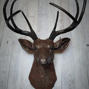 Faux Taxidermy Deer Head Wall Art, Stag Head Wall Mount, Faux Deer Head