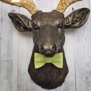 Faux Taxidermy Deer Head, Deer Head Wall Mount, Stag Head Wall Art, Deer Head with bow tie