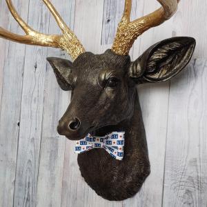 Faux Taxidermy Deer Head, Deer Head Wall Mount, Stag Head Wall Art, Deer Head with bow tie