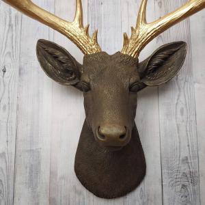 Faux Taxidermy Deer Head, Stag Head Wall Mount, Deer Head Wall Mount