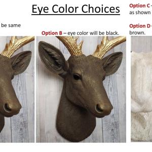 Faux Taxidermy Deer Head Wall Decor, Stag Head Wall Mount, Deer Head Wall Art, Crowned Deer Head