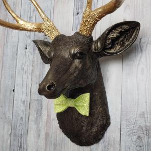 Faux Taxidermy Deer Head, Deer Head Wall Mount, Stag Head Wall Art, Deer Head with bow tie