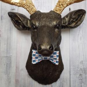 Faux Taxidermy Deer Head, Deer Head Wall Mount, Stag Head Wall Art, Deer Head with bow tie