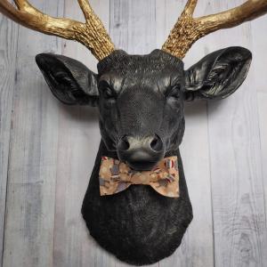 Faux Taxidermy Deer Head, Faux Stag Head, Bow Tie Deer Head