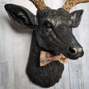 Faux Taxidermy Deer Head, Faux Stag Head, Bow Tie Deer Head