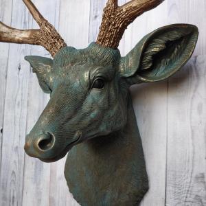 Faux Taxidermy Deer Head, Stag Head Wall Mount