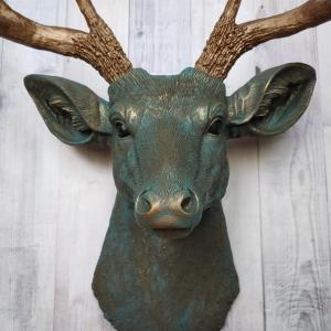 Faux Taxidermy Deer Head, Stag Head Wall Mount