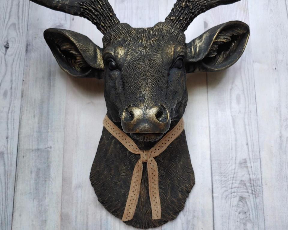 Faux Taxidermy Deer Head, Stag Head Wall Mount