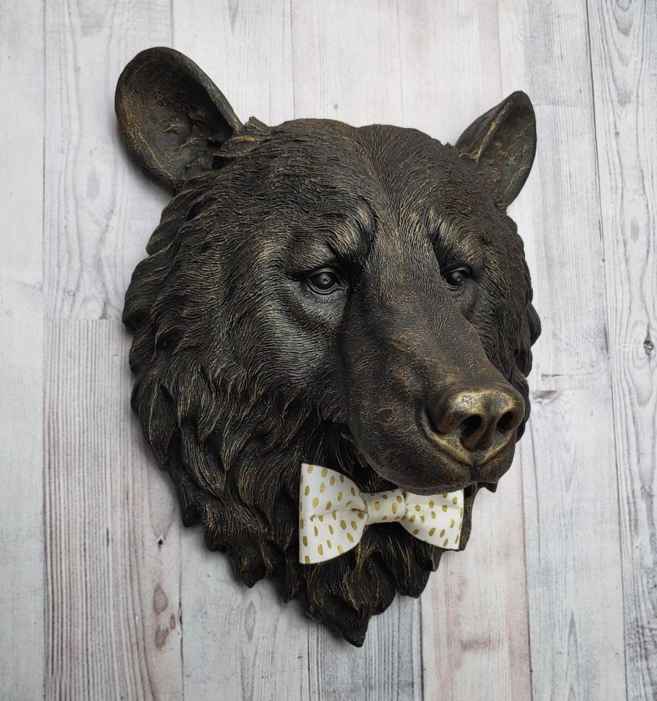 Faux Taxidermy Bear Head Wall Mount