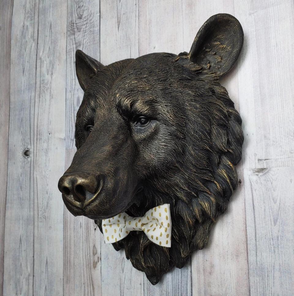 Faux Taxidermy Bear Head Wall Mount