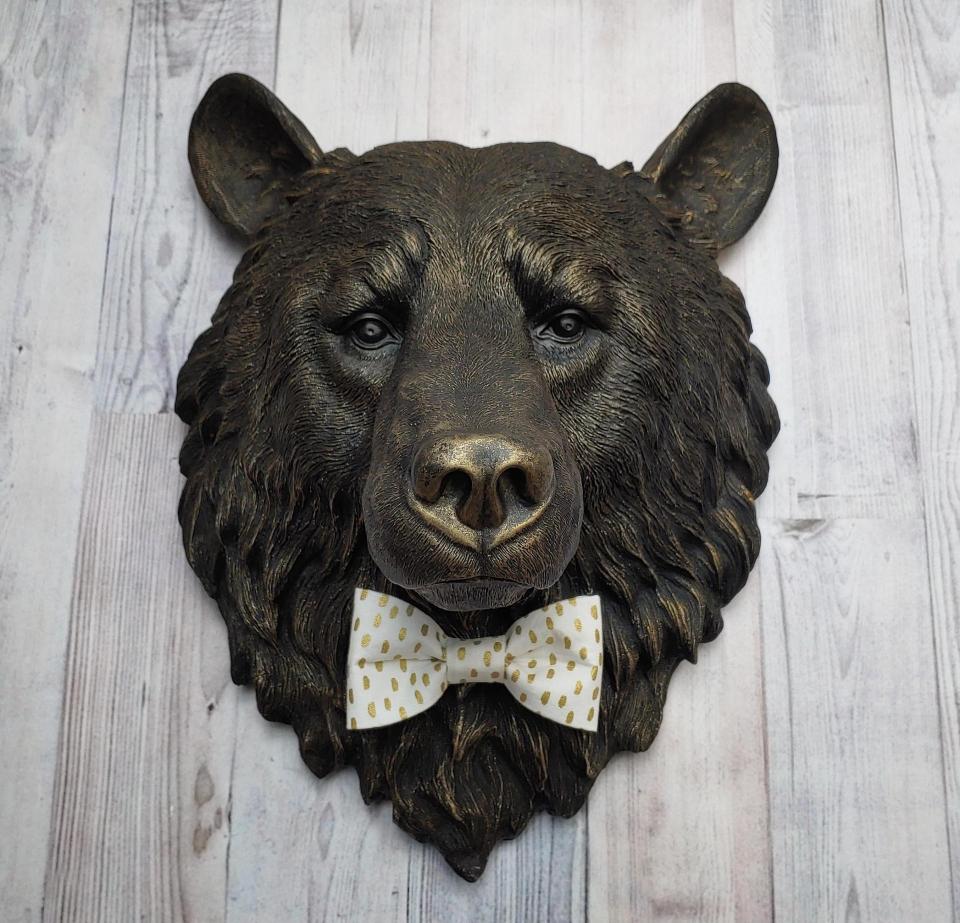 Faux Taxidermy Bear Head Wall Mount