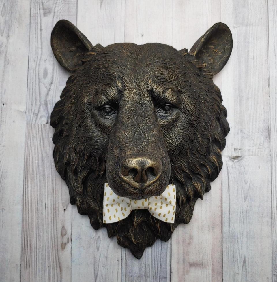 Faux Taxidermy Bear Head Wall Mount