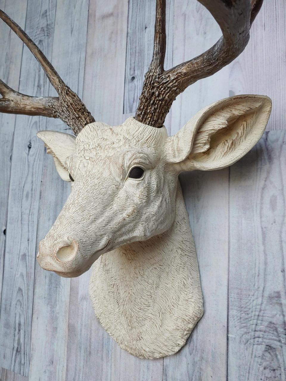 Faux Taxidermy Deer Head, Deer Head Wall Mount, Stag Head Wall Mount