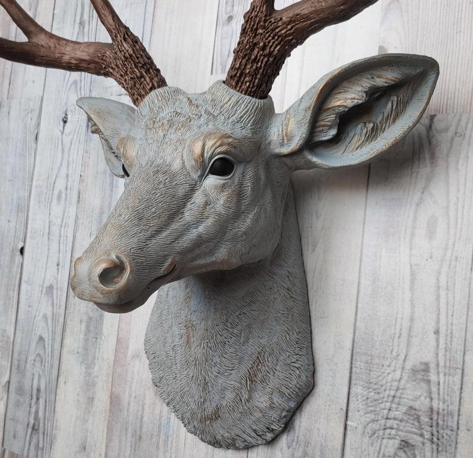 Faux Taxidermy Deer Head, Stag Head Wall Mount