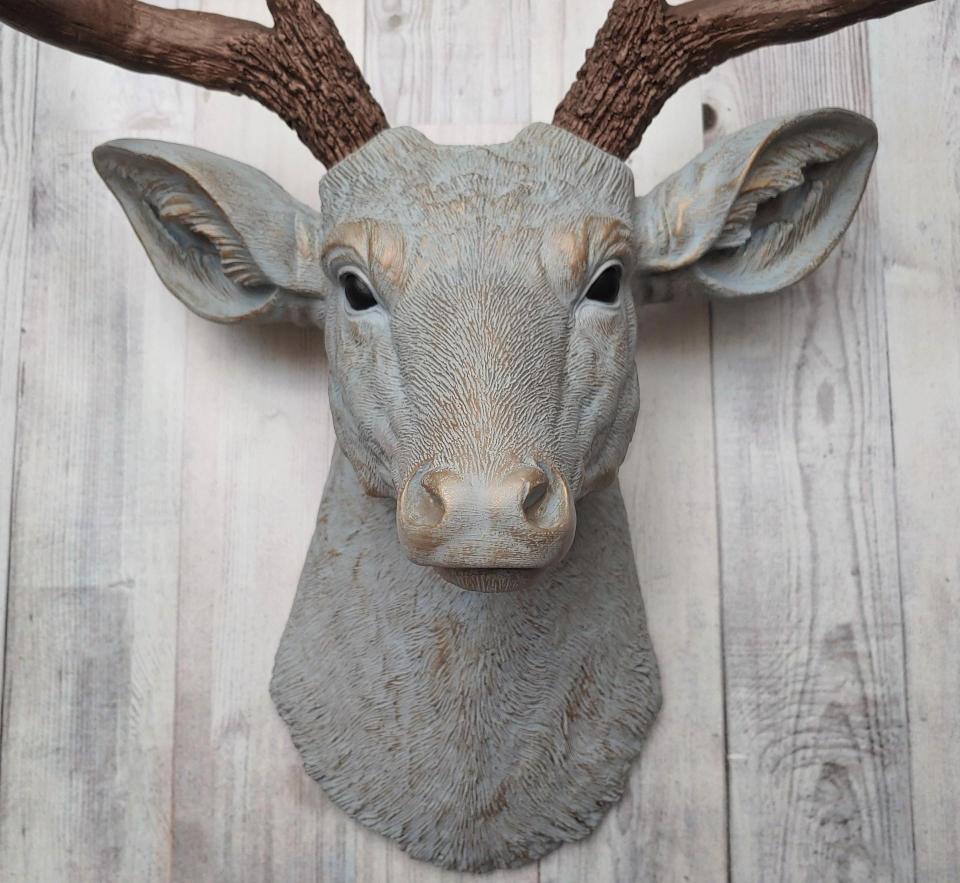 Faux Taxidermy Deer Head, Stag Head Wall Mount