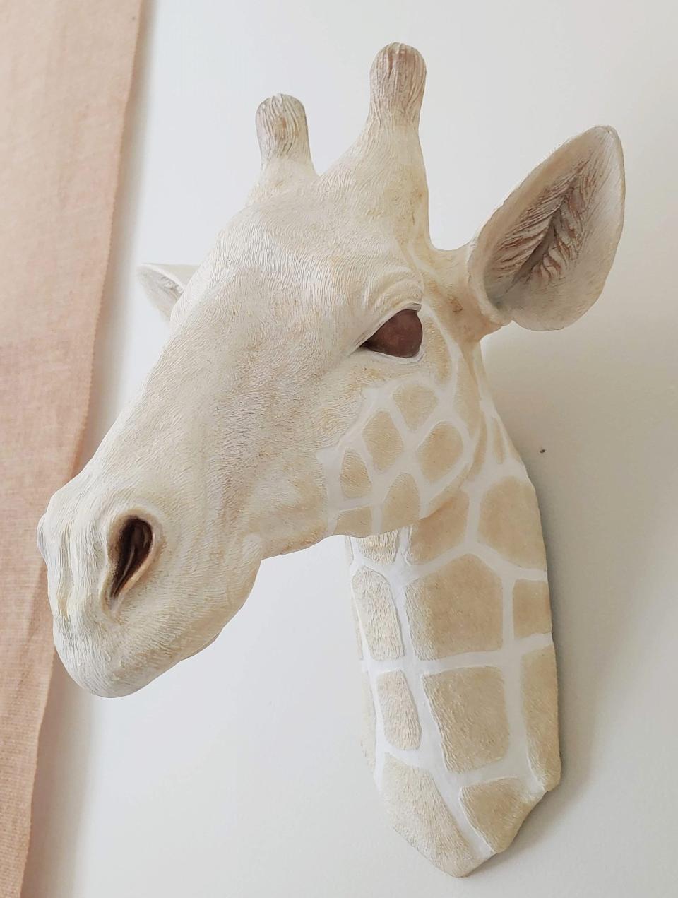 Giraffe Head Wall Decor, Faux Taxidermy Giraffe Head, Nursery Wall Decor