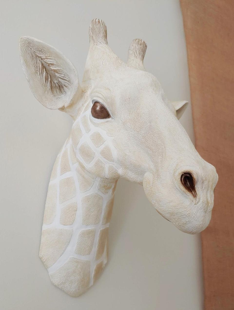 Giraffe Head Wall Decor, Faux Taxidermy Giraffe Head, Nursery Wall Decor