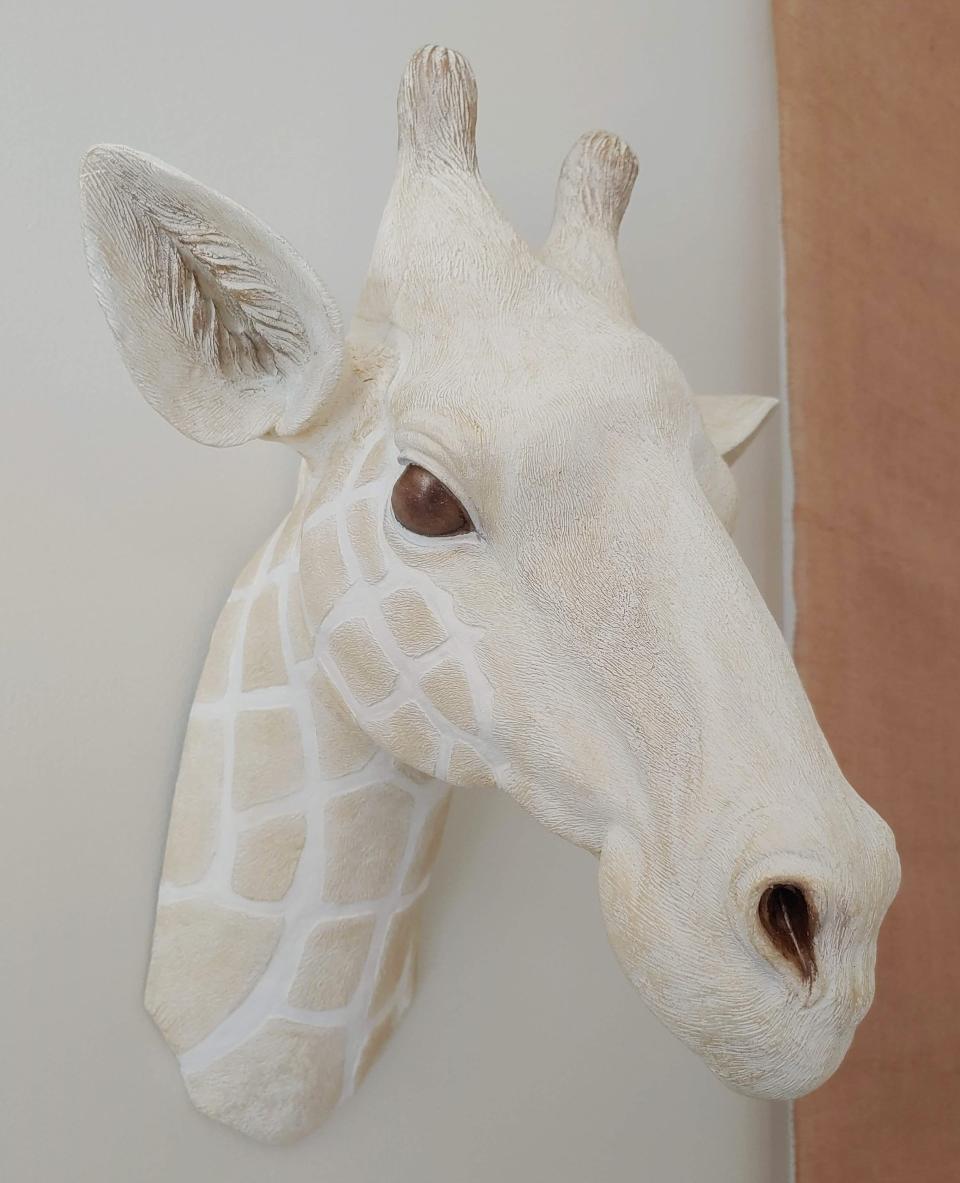 Giraffe Head Wall Decor, Faux Taxidermy Giraffe Head, Nursery Wall Decor