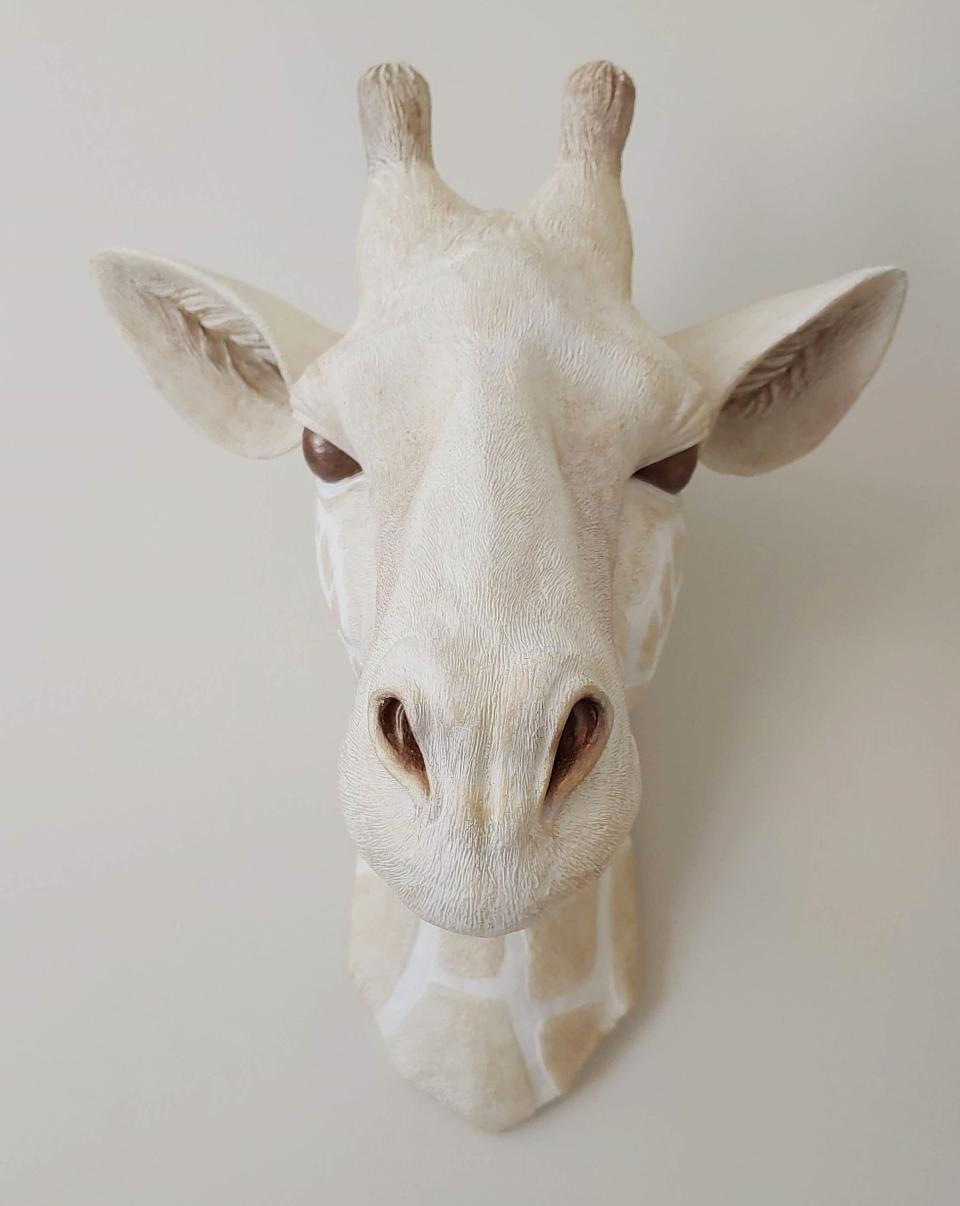 Giraffe Head Wall Decor, Faux Taxidermy Giraffe Head, Nursery Wall Decor