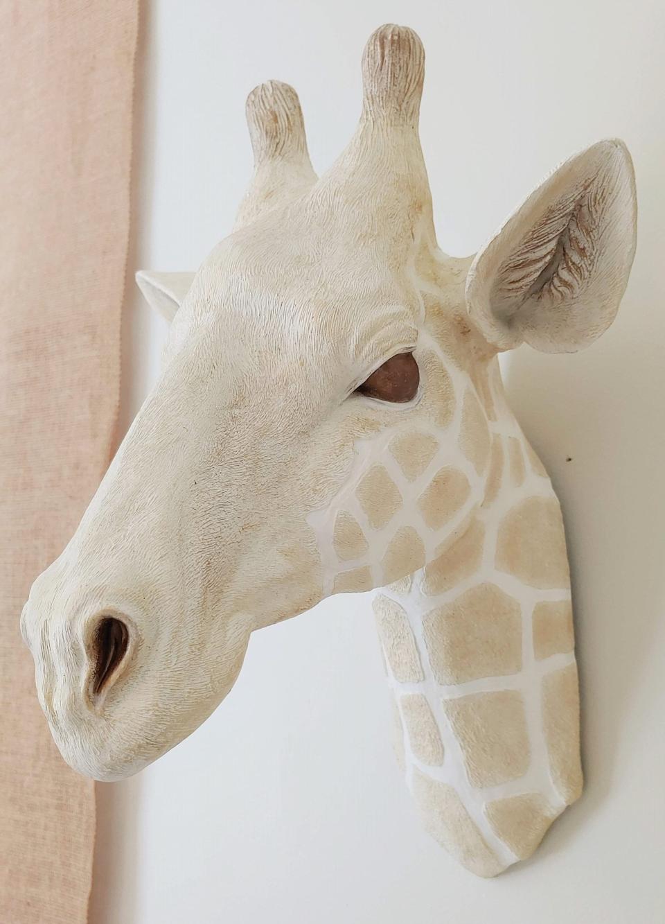 Giraffe Head Wall Decor, Faux Taxidermy Giraffe Head, Nursery Wall Decor