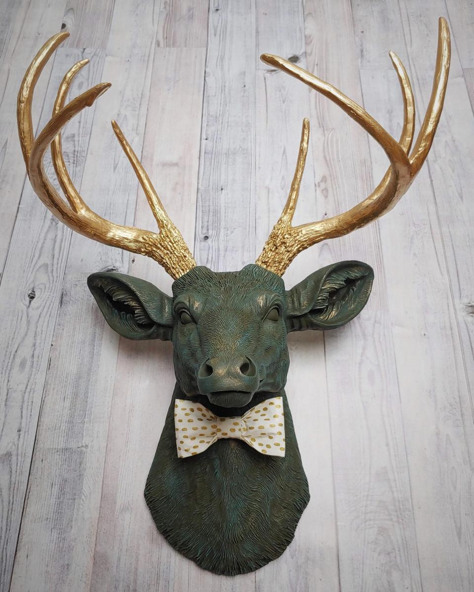 Faux Taxidermy Deer Head, Faux Stag Head, Deer Head Wall Mount, Stag Head Wall Art