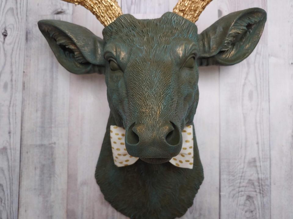 Faux Taxidermy Deer Head, Faux Stag Head, Deer Head Wall Mount, Stag Head Wall Art