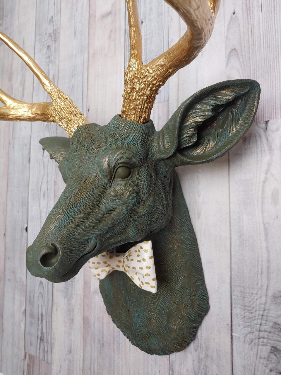 Faux Taxidermy Deer Head, Faux Stag Head, Deer Head Wall Mount, Stag Head Wall Art