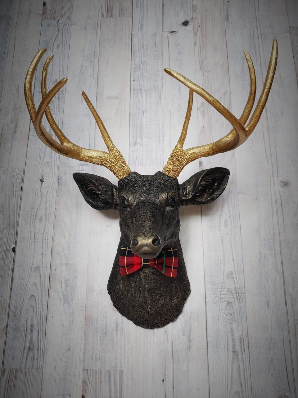 Faux Taxidermy Deer Head, Deer Head Wall Mount, Stag Head Wall Art
