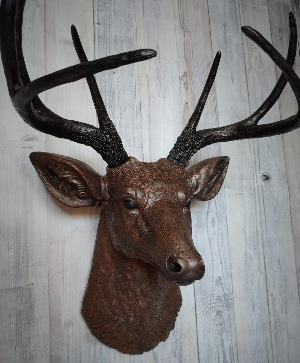 Faux Taxidermy Deer Head Wall Art, Stag Head Wall Mount, Faux Deer Head