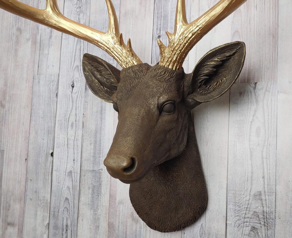Faux Taxidermy Deer Head, Stag Head Wall Mount, Deer Head Wall Mount