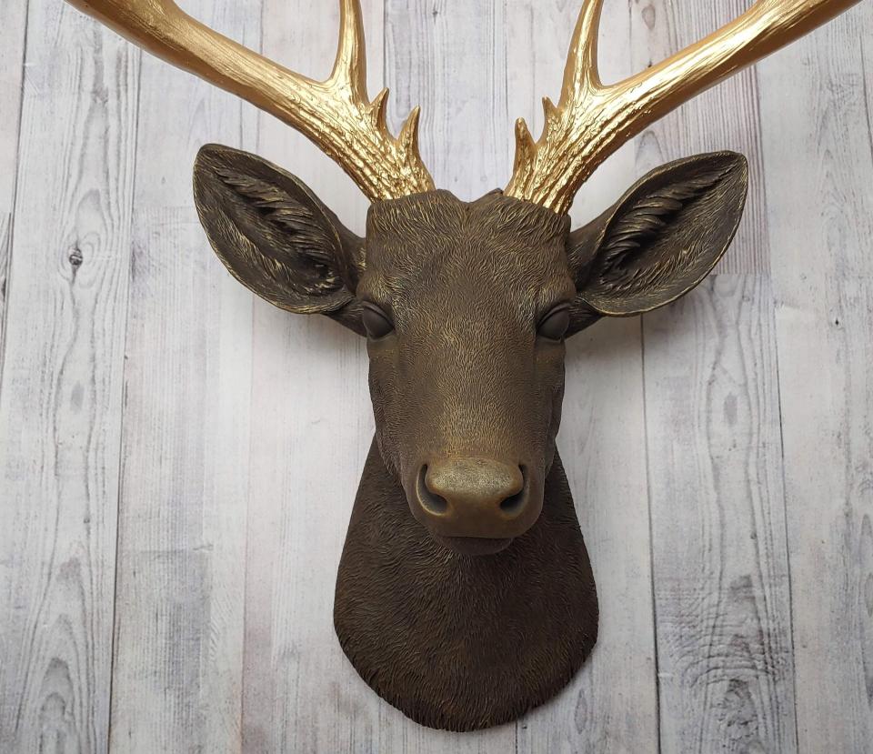 Faux Taxidermy Deer Head, Stag Head Wall Mount, Deer Head Wall Mount