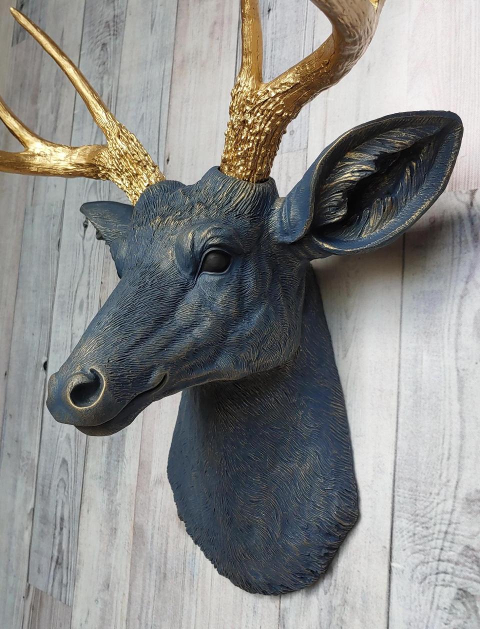 Faux Taxidermy Deer Head, Deer Head Wall Mount, Stag Head Wall Mount