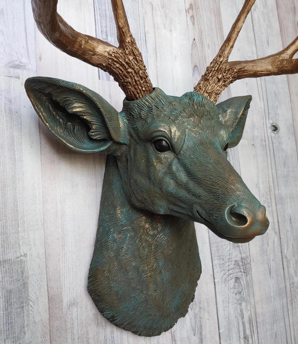Faux Taxidermy Deer Head, Stag Head Wall Mount