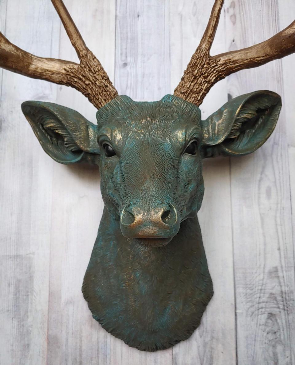 Faux Taxidermy Deer Head, Stag Head Wall Mount