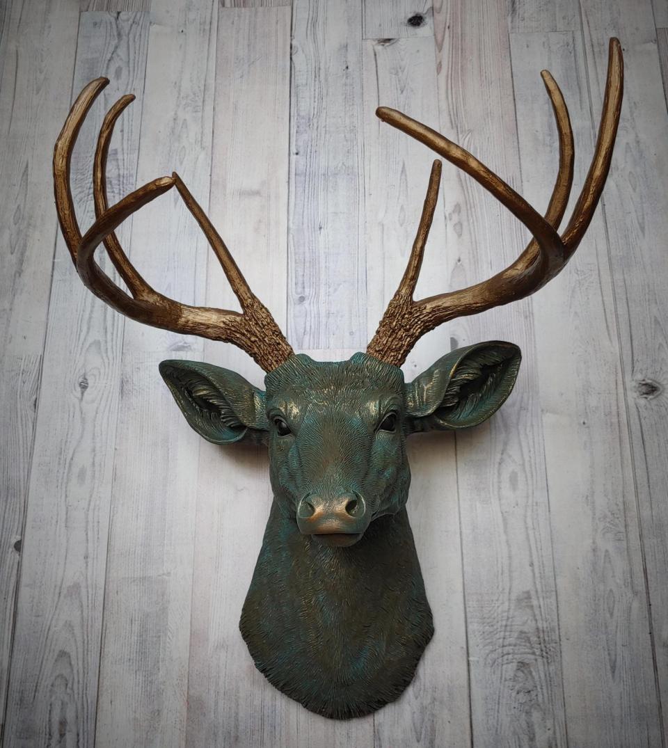 Faux Taxidermy Deer Head, Stag Head Wall Mount