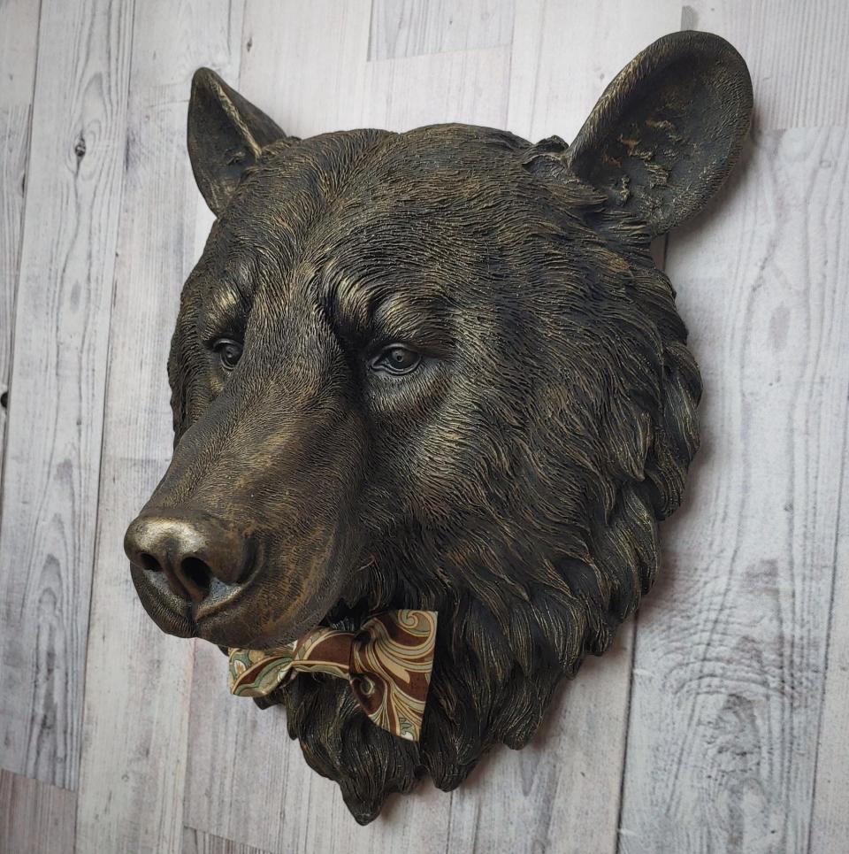 Faux Taxidermy Bear Head Wall Mount